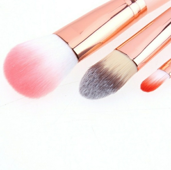 7 piece Pink Rose gold Make up Brush Set - Picture 5 of 6